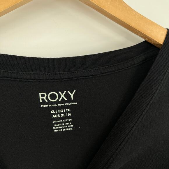 Roxy Waves for Days Oversized Graphic Surf Tee Organic Cotton Size XL - Picture 3 of 4